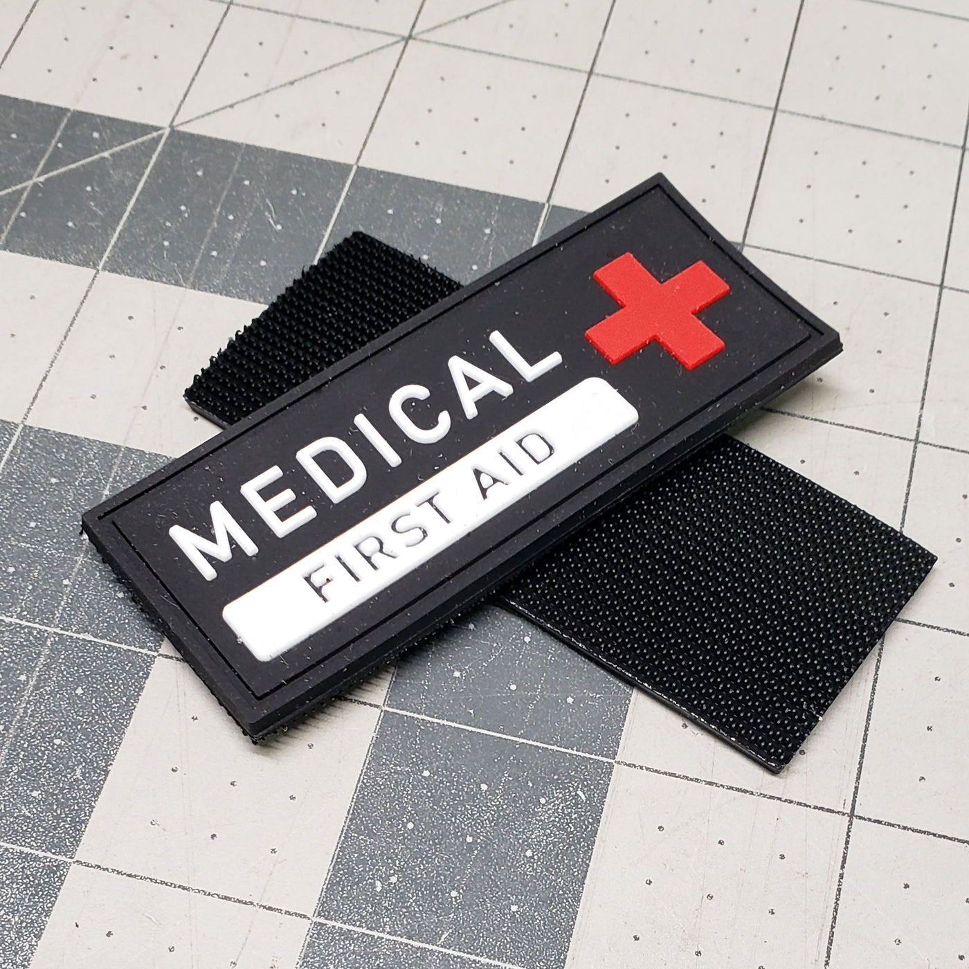 Tactical Gear Labeling Patch with Hook & Loop (Velcro) backing