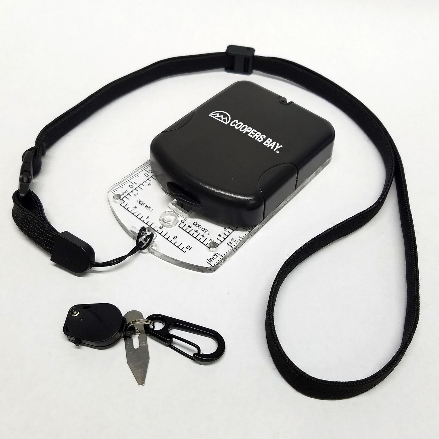 RS46 Mirrored Sighting Compass with Declination Adjustment, Clinometer & Map LED