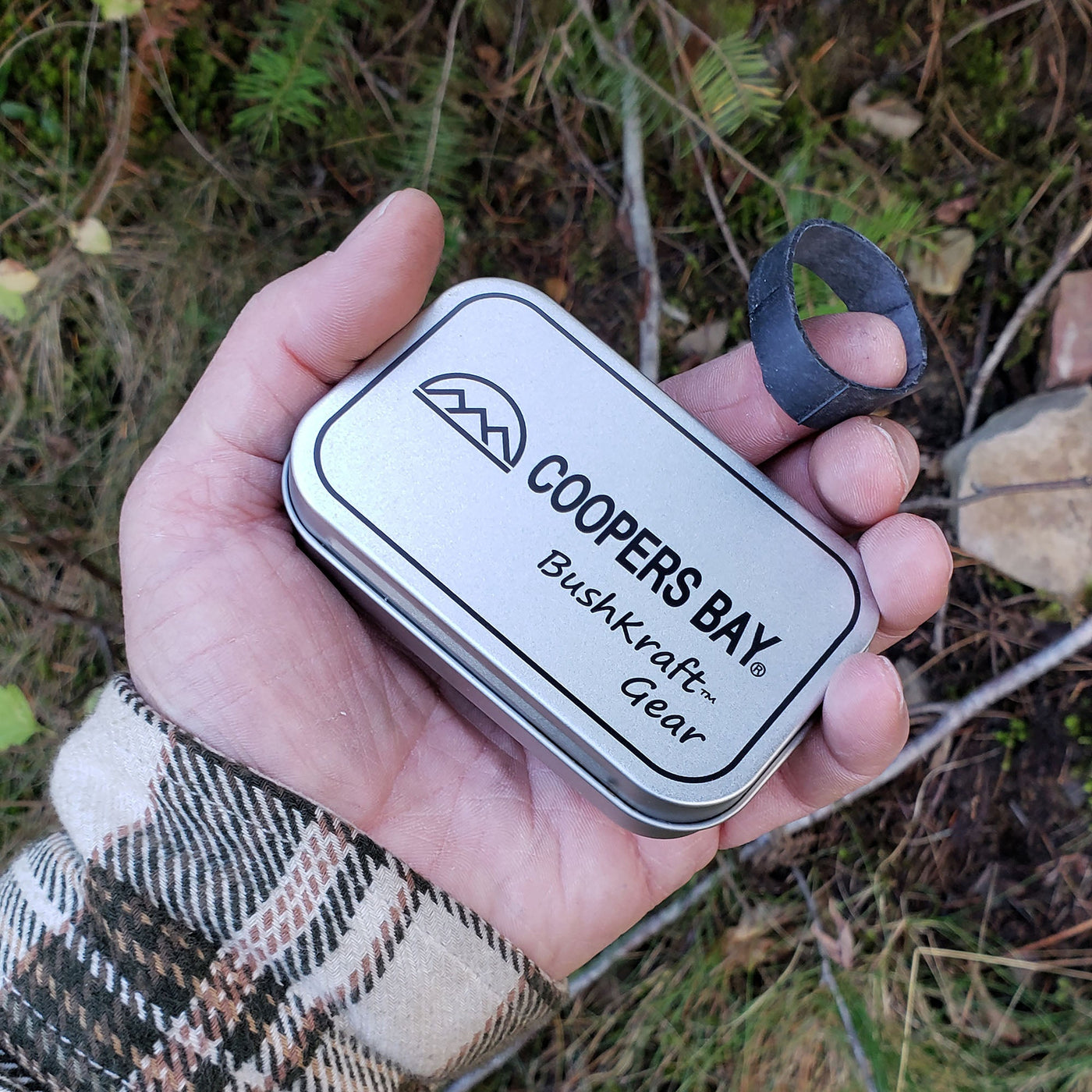 Premium Charcloth w/Tinderbox - Essential Primitive FireStarting Material for use with Flint & Steel, Magnifier etc.