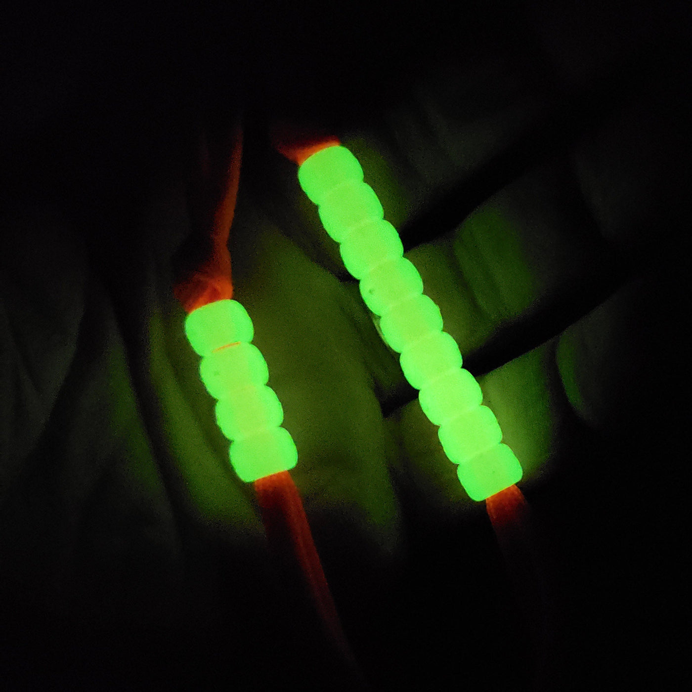 Pace Count Beads for Orienteering and Land Navigation - Phosphorescent "Super Glow" Beads