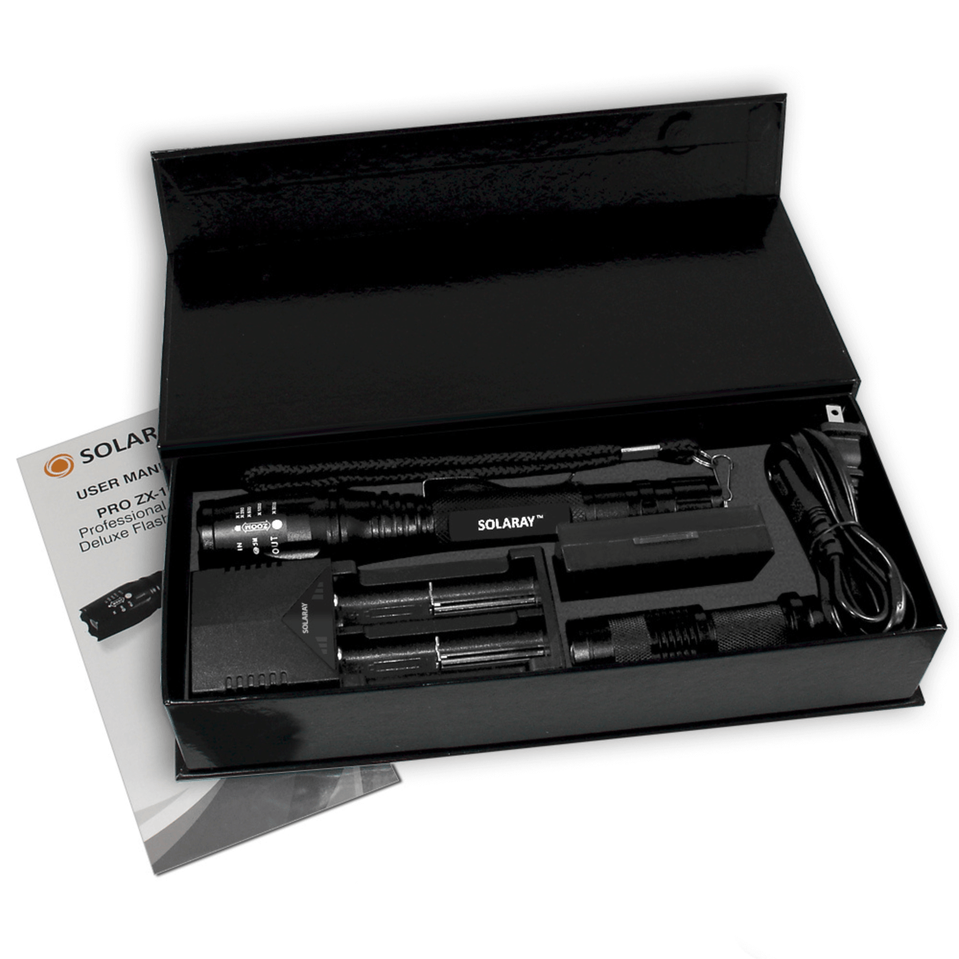 Solaray ZX-1XL 18650 LED Tactical Flashlight Kit