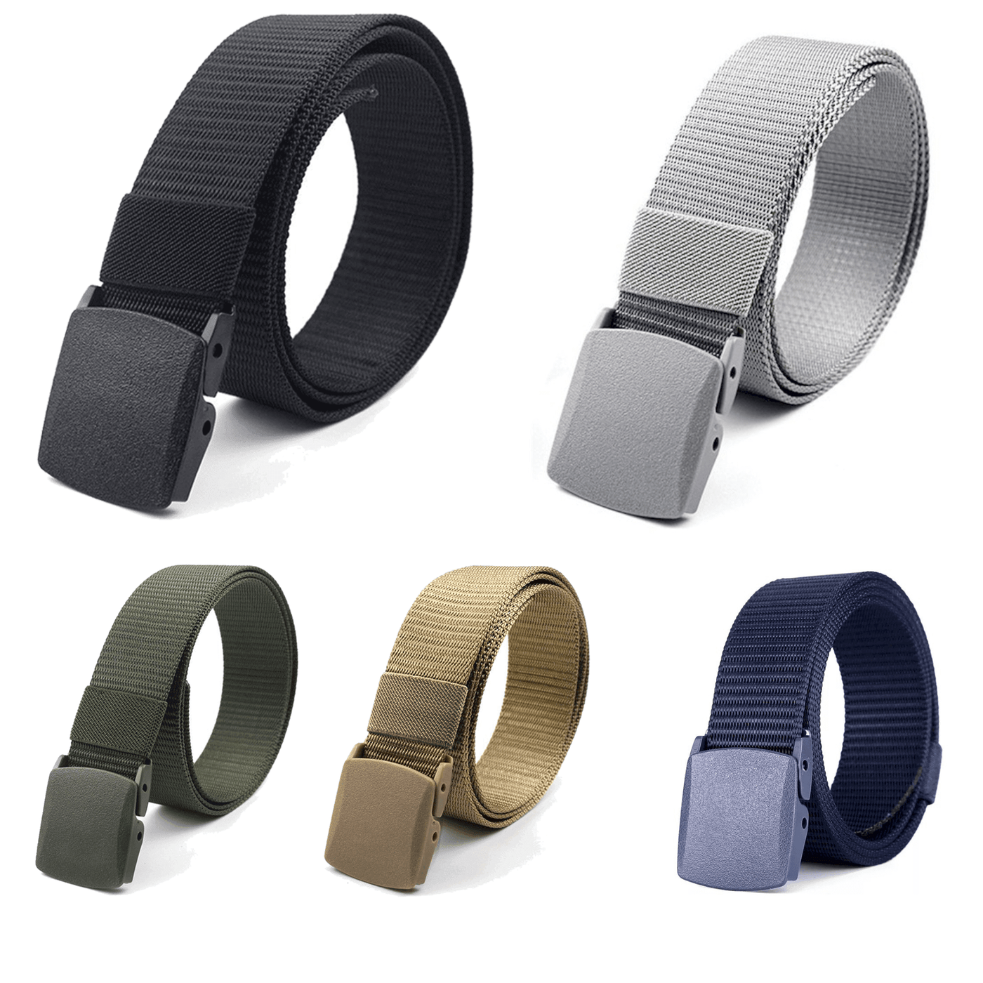 XGear Tactical Adjustable Nylon Belt with Plastic Buckle