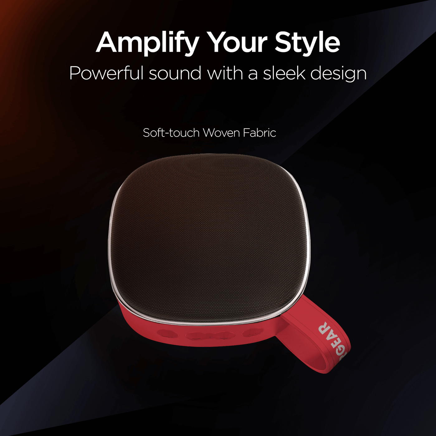 HyperGear Fabrix Mini Wireless Speaker - Red