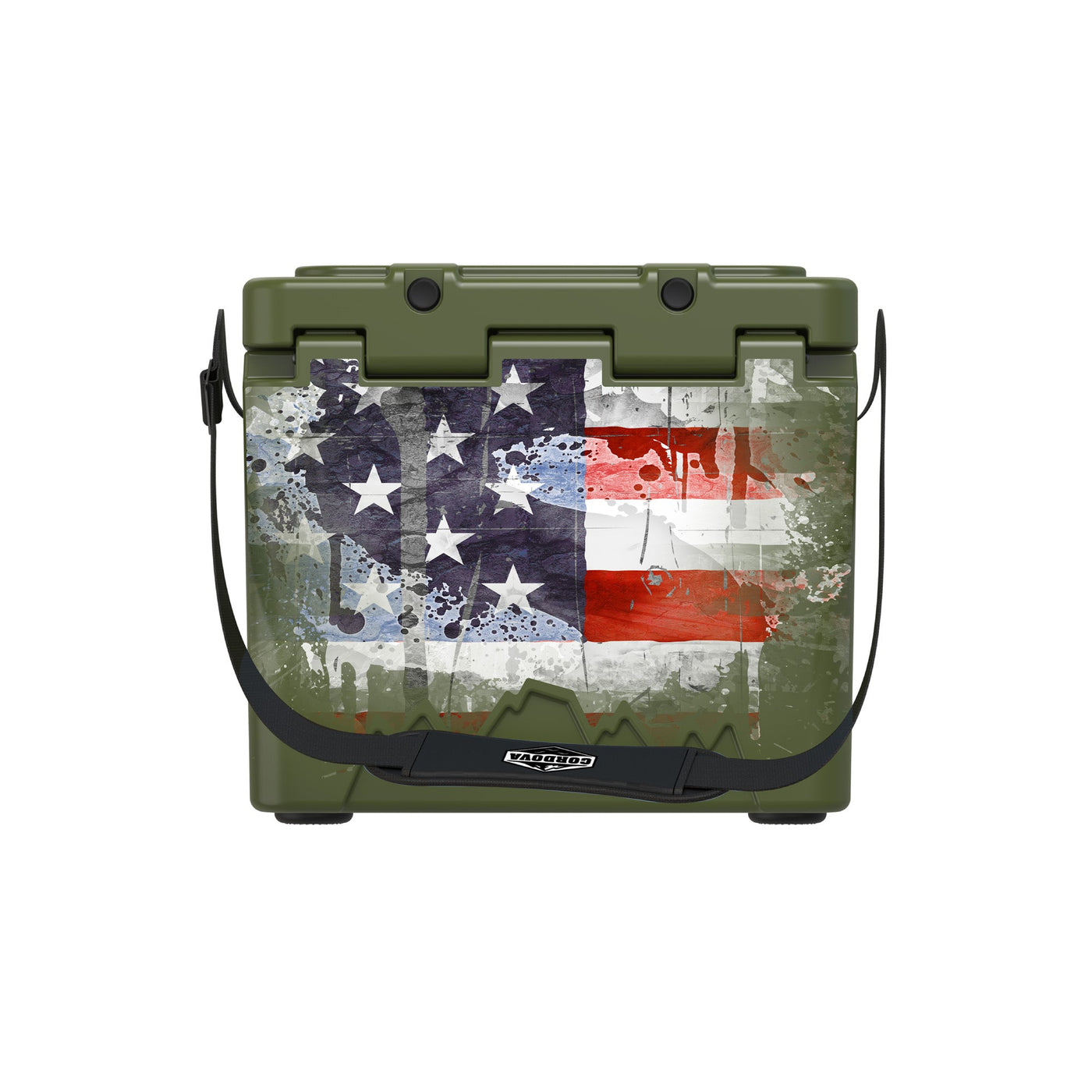 American Flag Hard Cooler