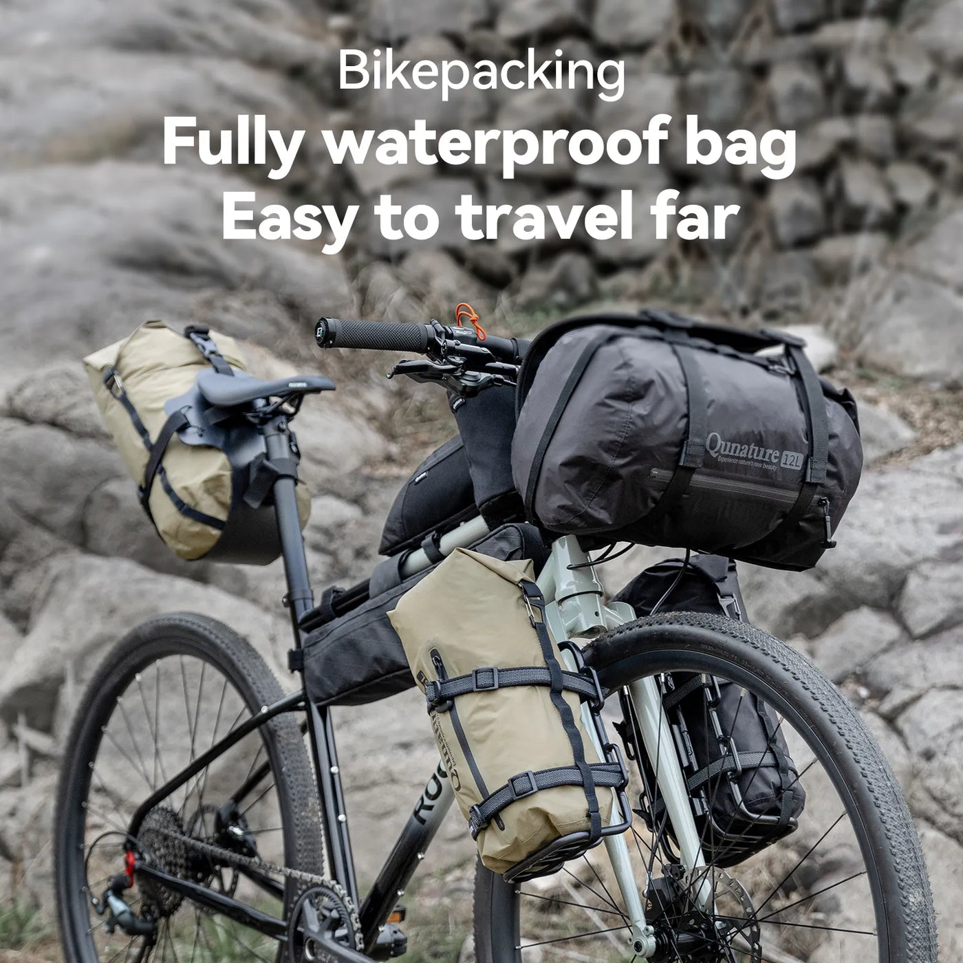 Bikepacking Rear Rack + Waterproof Compression Bag Set