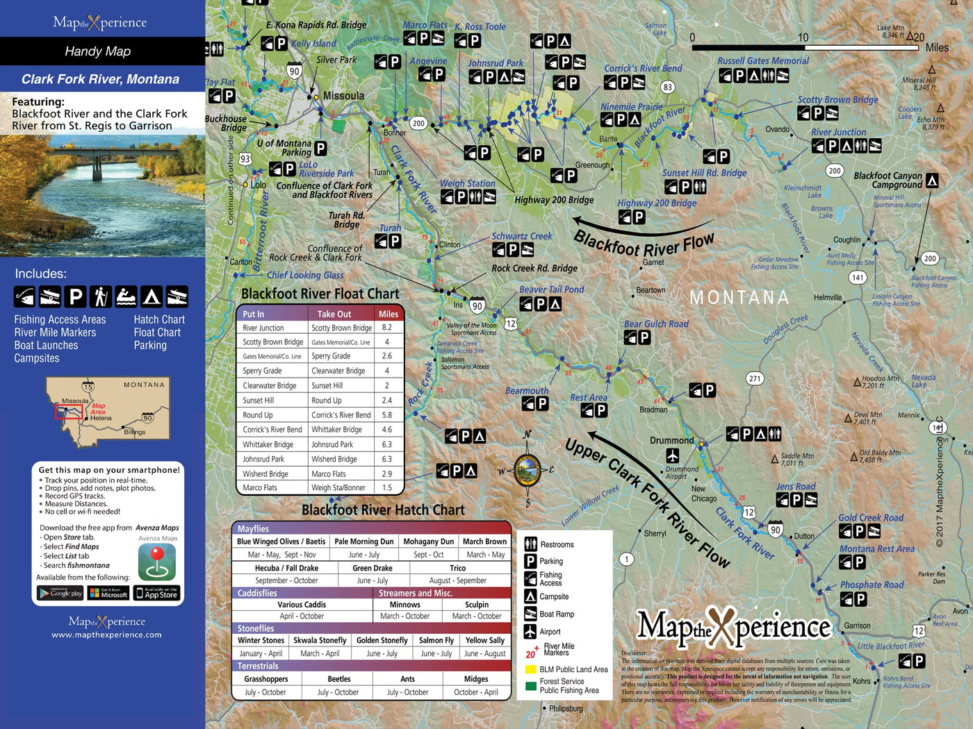 Clark Fork River Montana Fly Fishing Map | Public Access Guide