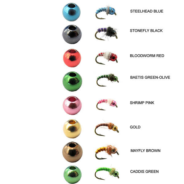 Nymph-Head® FlyColor™ brass beads