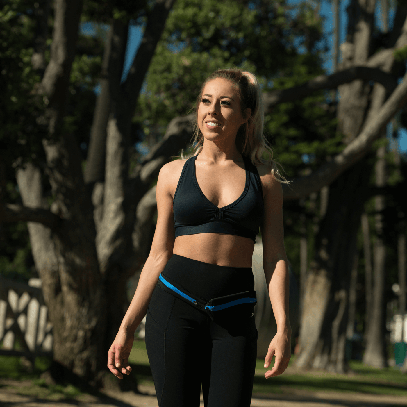 JupiterGear Dual Pocket Running Belt Sports and Travel Fanny Pack for Jogging, Cycling and Outdoors
