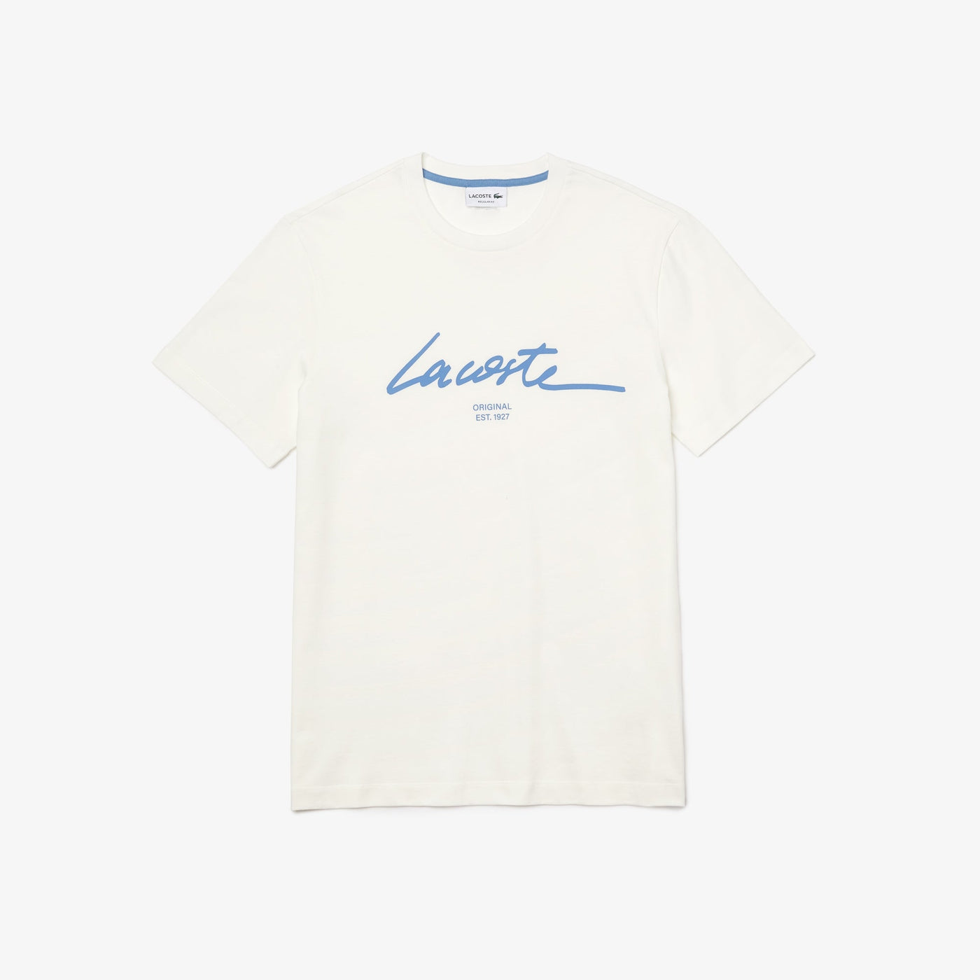 Lacoste Men’s Crew Neck Print Lettering Cotton T-shirt
