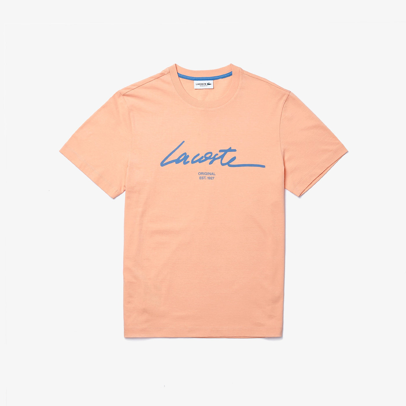 Lacoste Men’s Crew Neck Print Lettering Cotton T-shirt