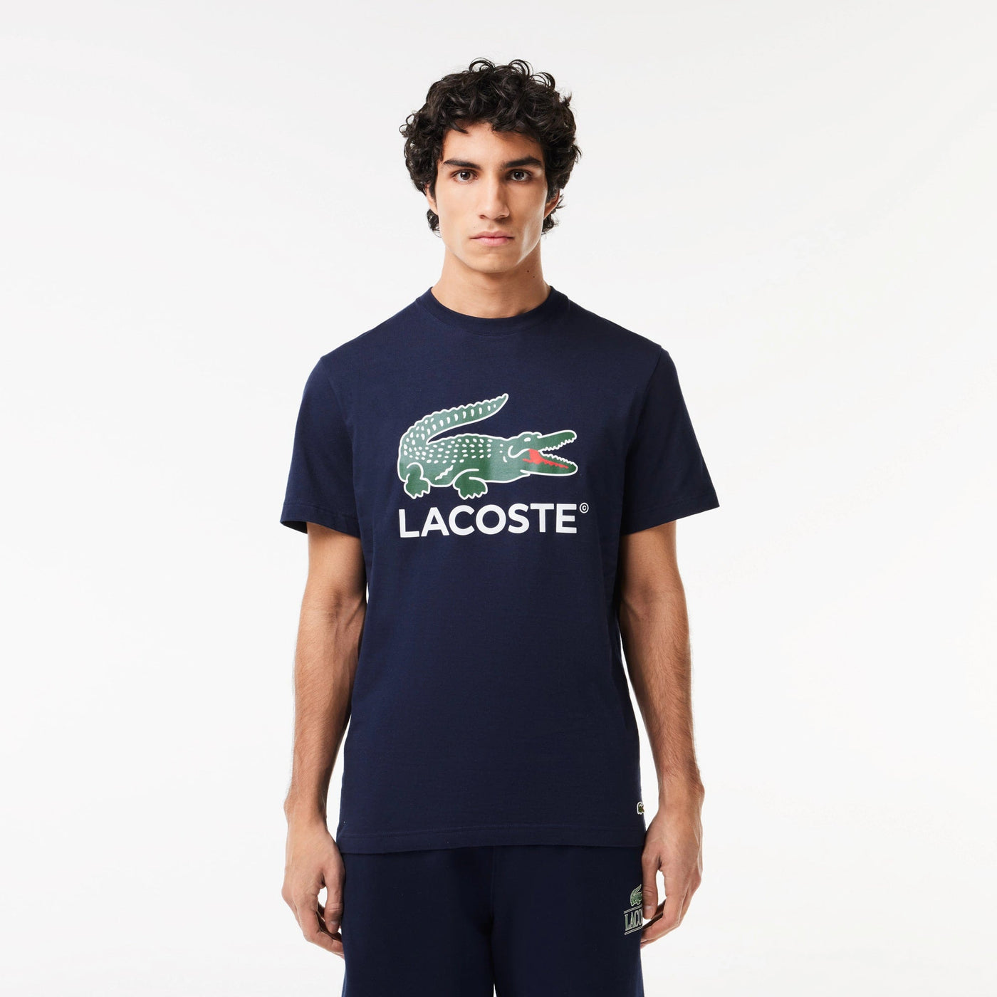 Lacoste Men's Cotton Jersey Signature Print T-Shirt
