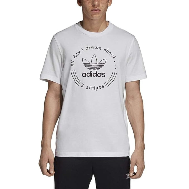 adidas Men's Originals Hand Drawn T-Shirt  - White