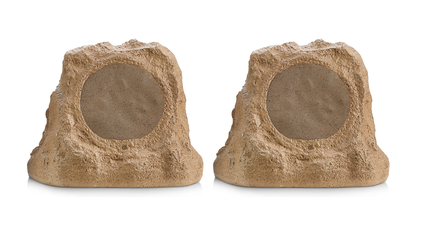 SoundPro Dual Bluetooth Outdoor Weatherproof Rock Landscape Speakers