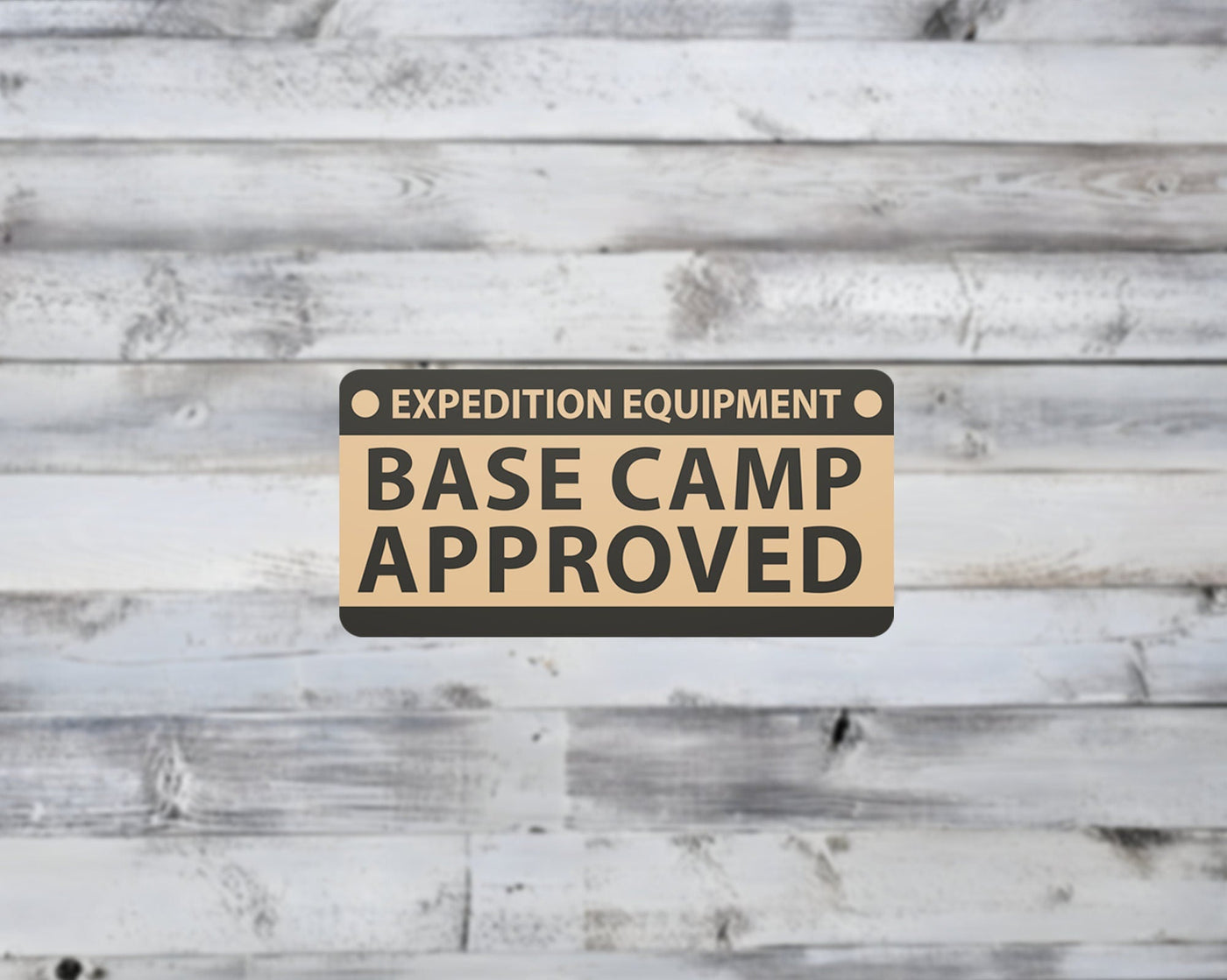 Base Camp Approved Vinyl Sticker