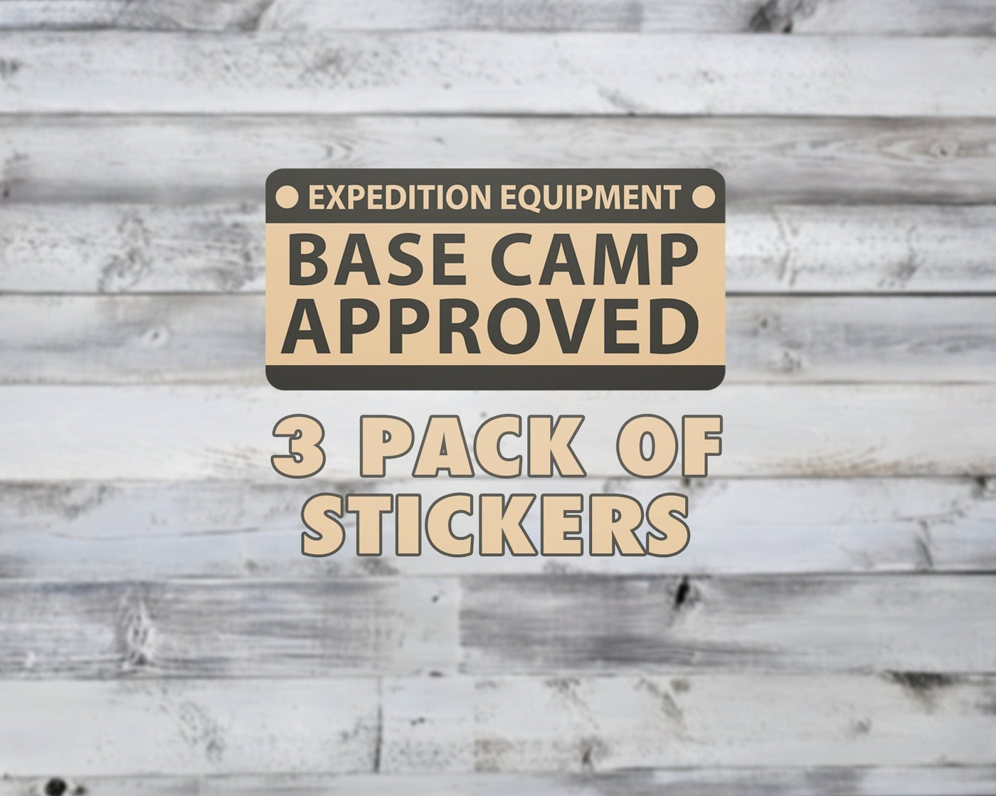 Base Camp Approved Vinyl Sticker