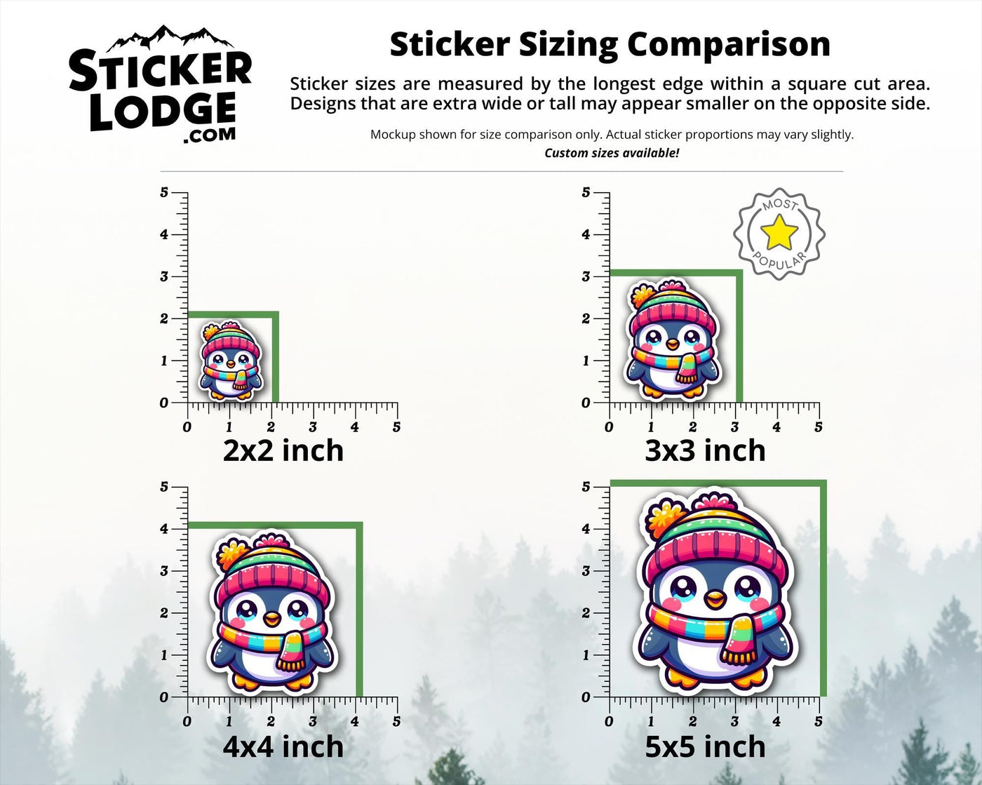 Kawaii Penguin Vinyl Sticker