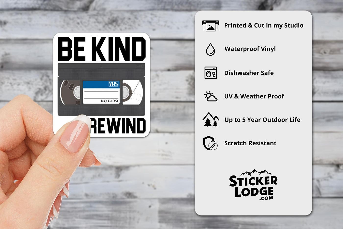 Be Kind Rewind Vinyl Sticker