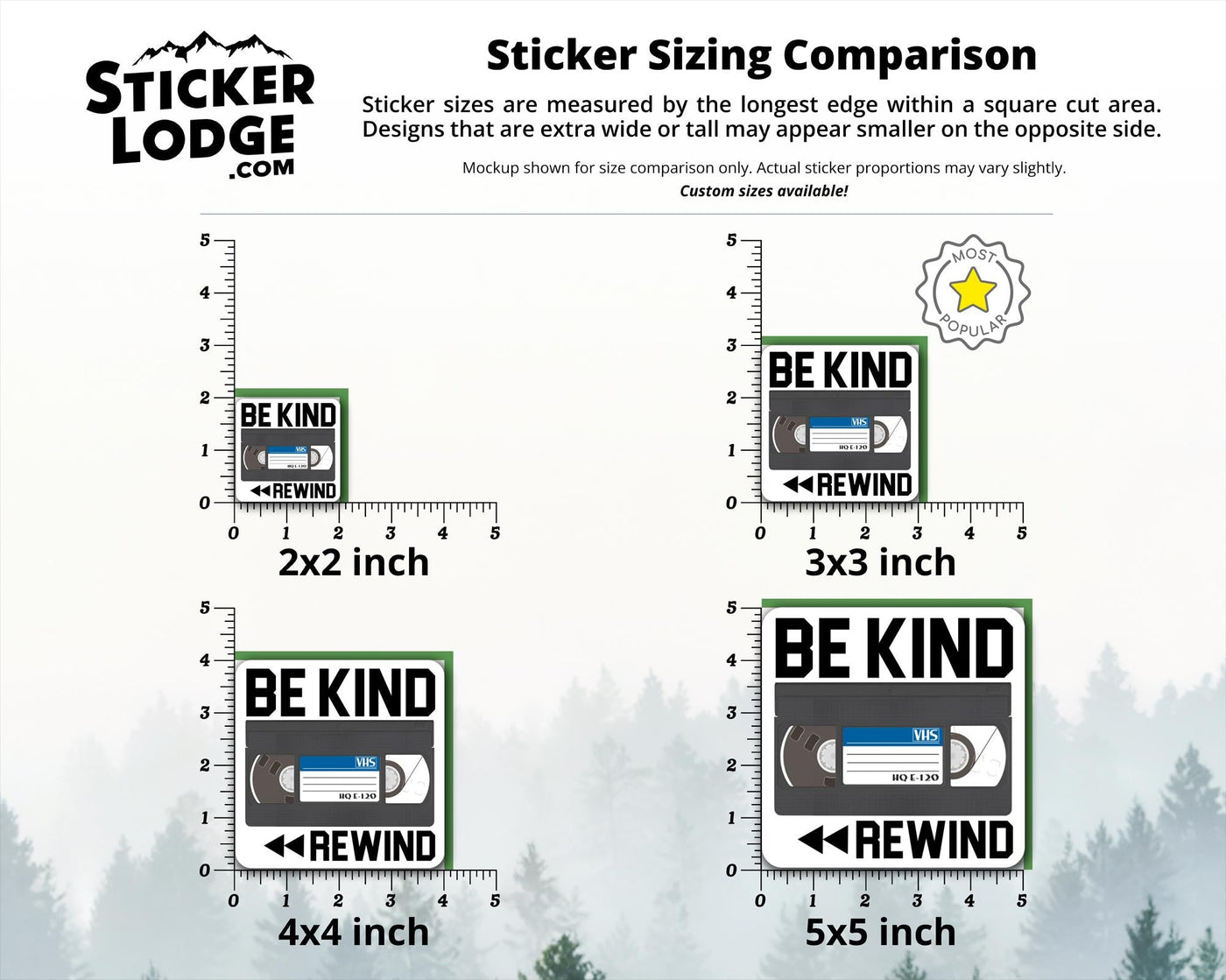 Be Kind Rewind Vinyl Sticker