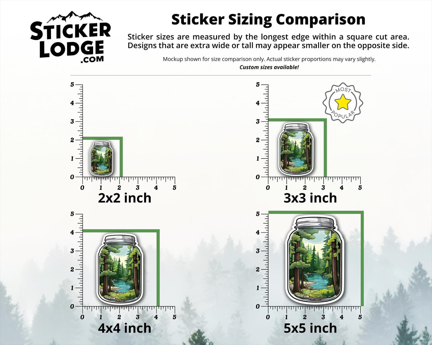 Nature in a Jar Vinyl Sticker