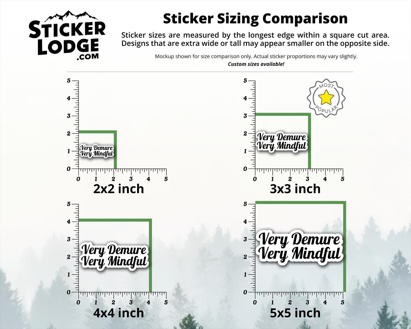 Very Demure Very Mindful Vinyl Sticker