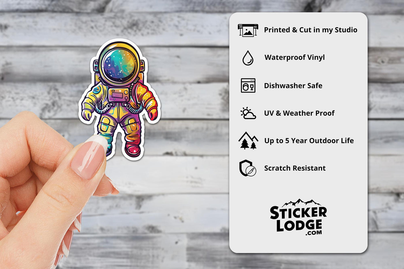 Cosmic Astronaut Vinyl Sticker