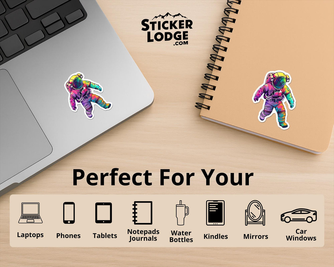 Astronaut Voyager Vinyl Sticker