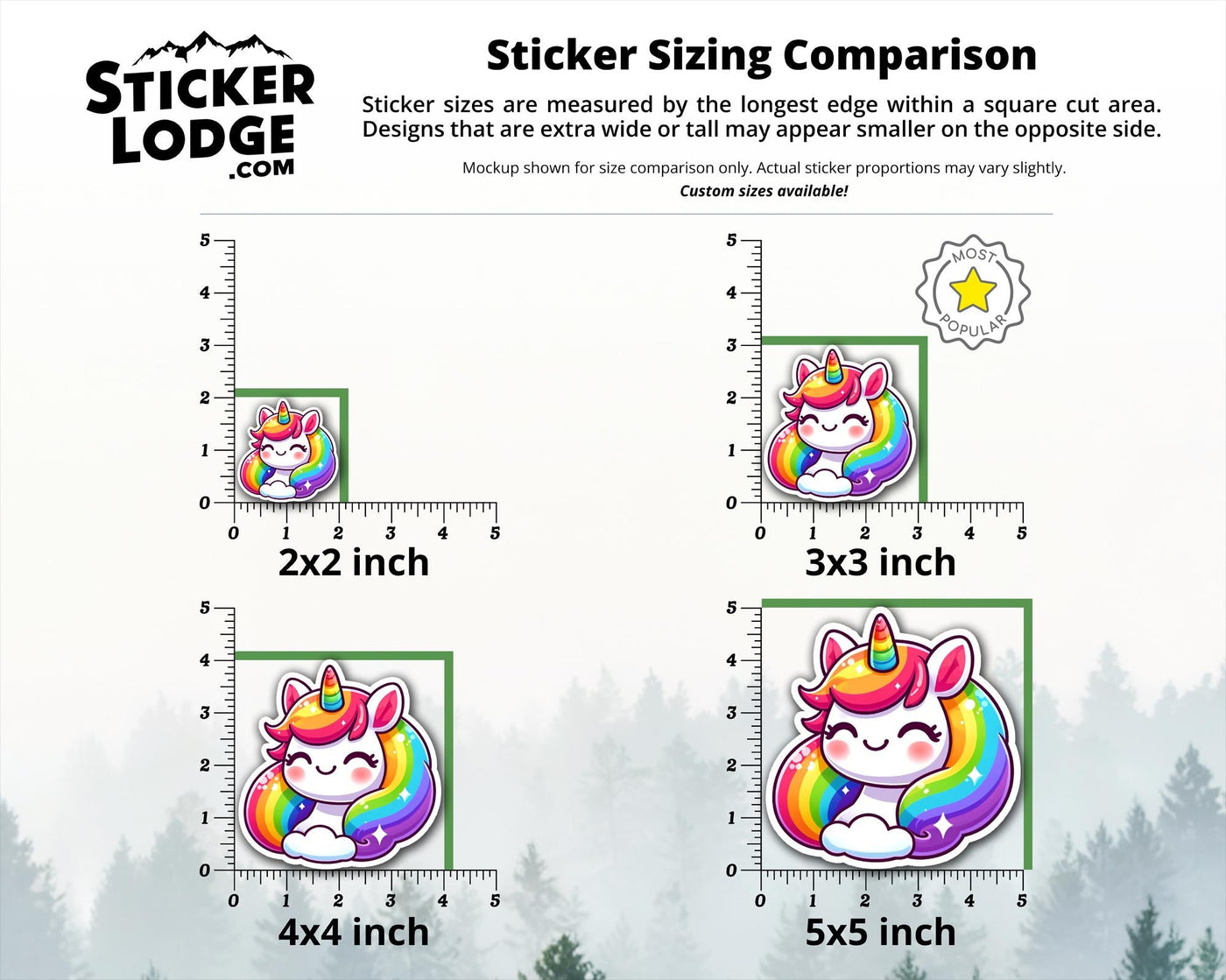 Rainbow Unicorn Vinyl Sticker