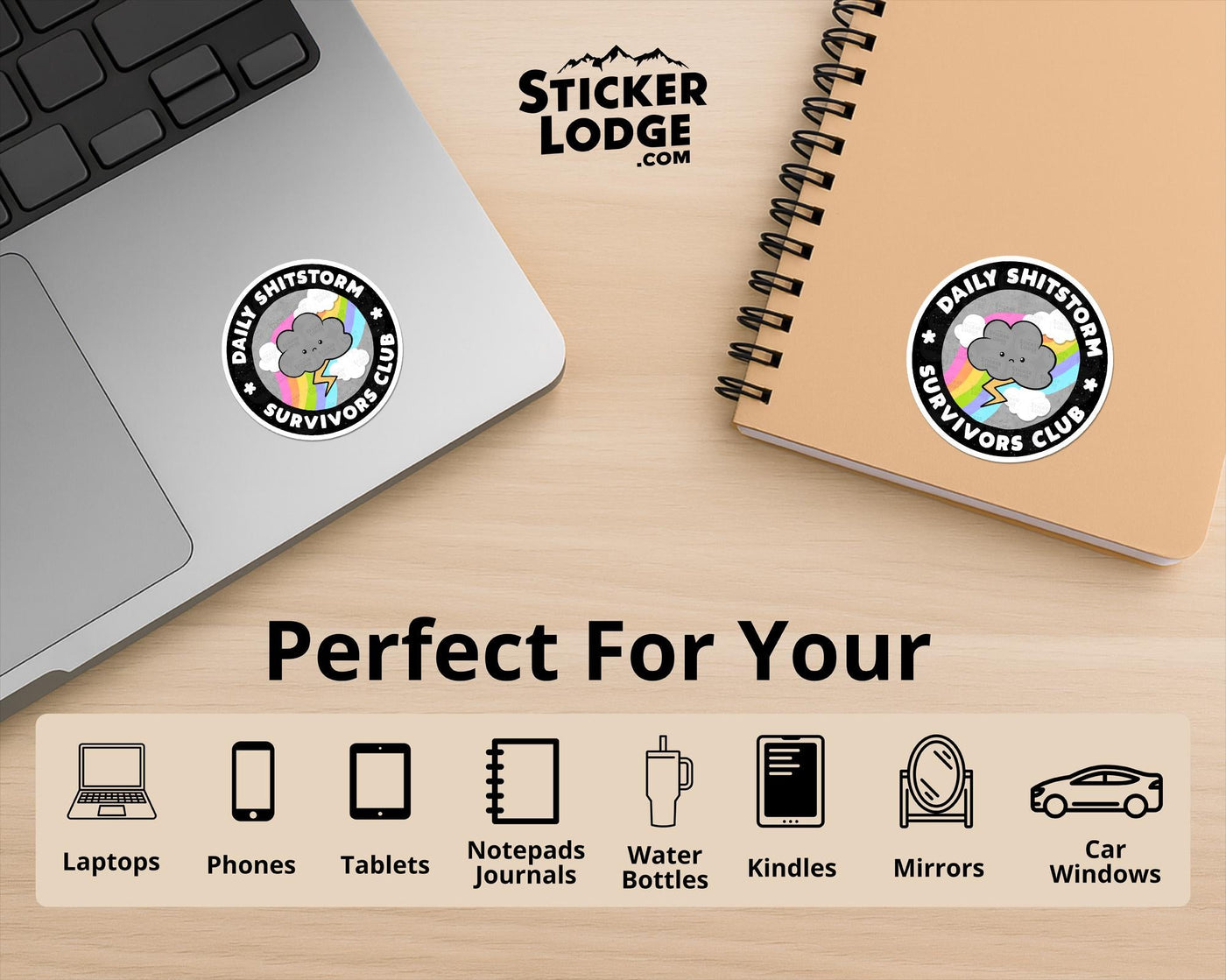 Daily Shitstorm Survivor Club Vinyl Sticker