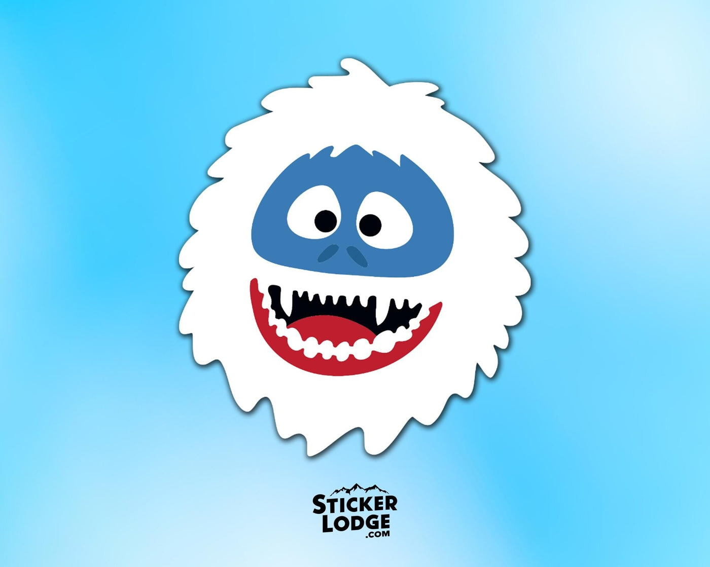 Abominable Snowman Yeti Vinyl Sticker