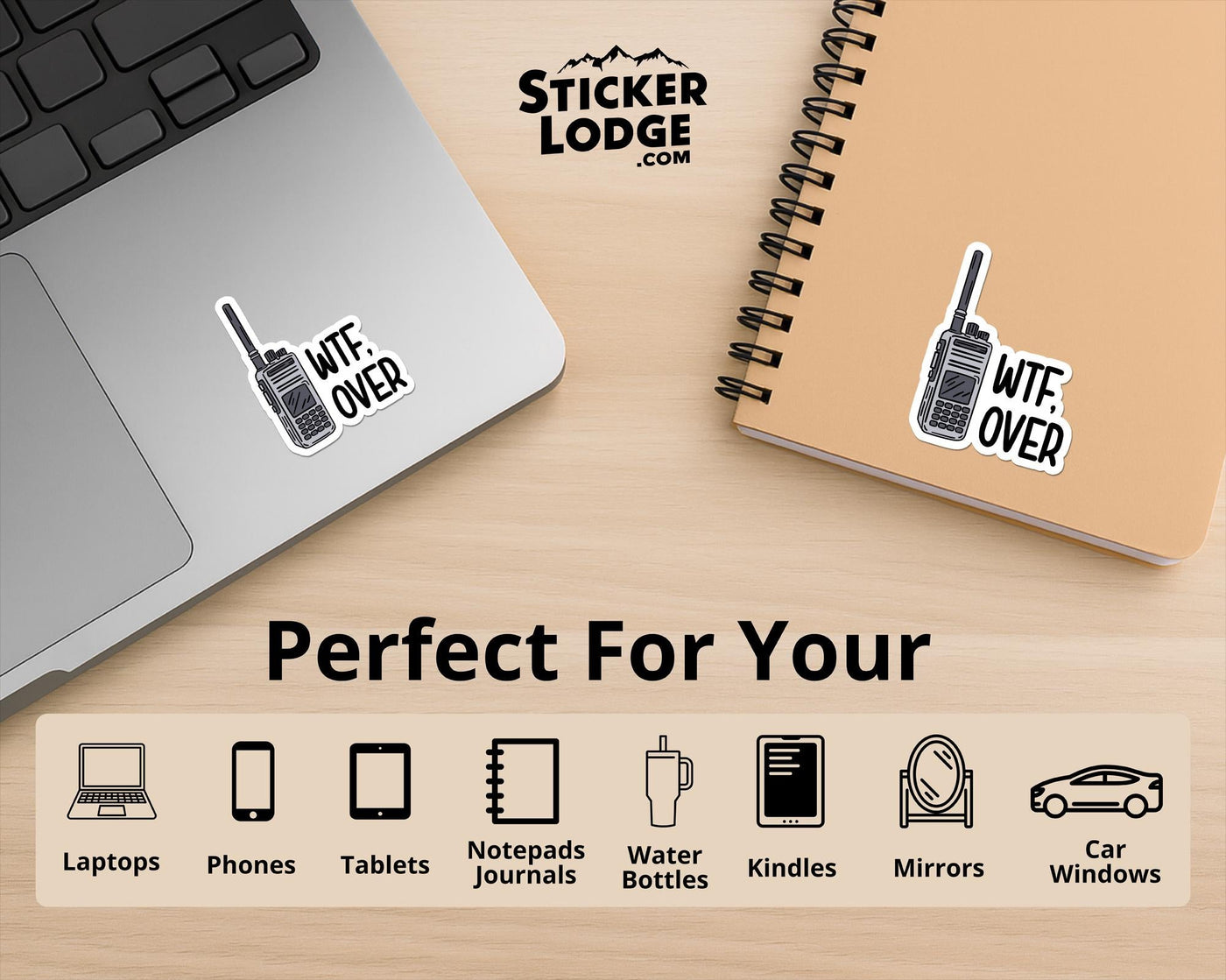 WTF, Over Vinyl Sticker