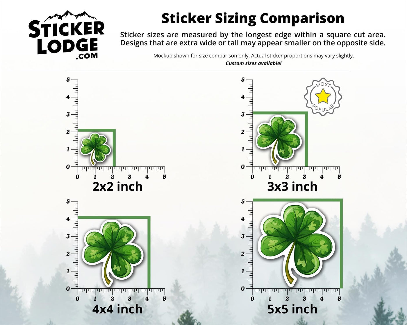 Lucky Shamrock Vinyl Sticker