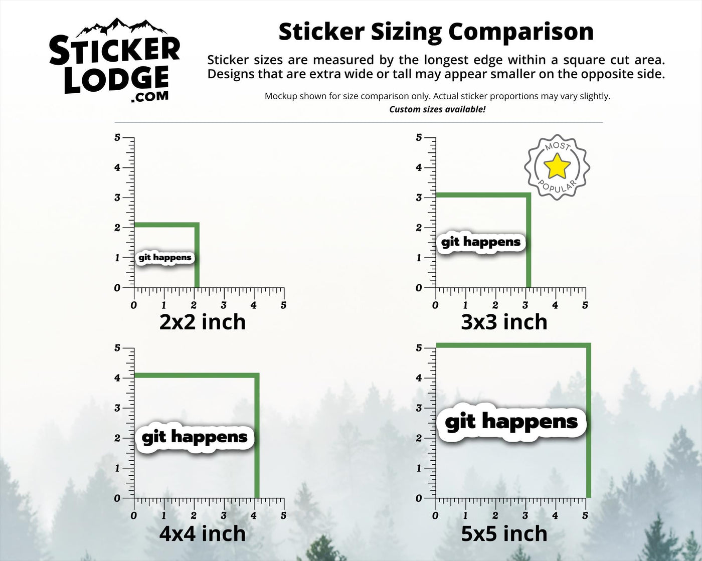 Git Happens Vinyl Sticker