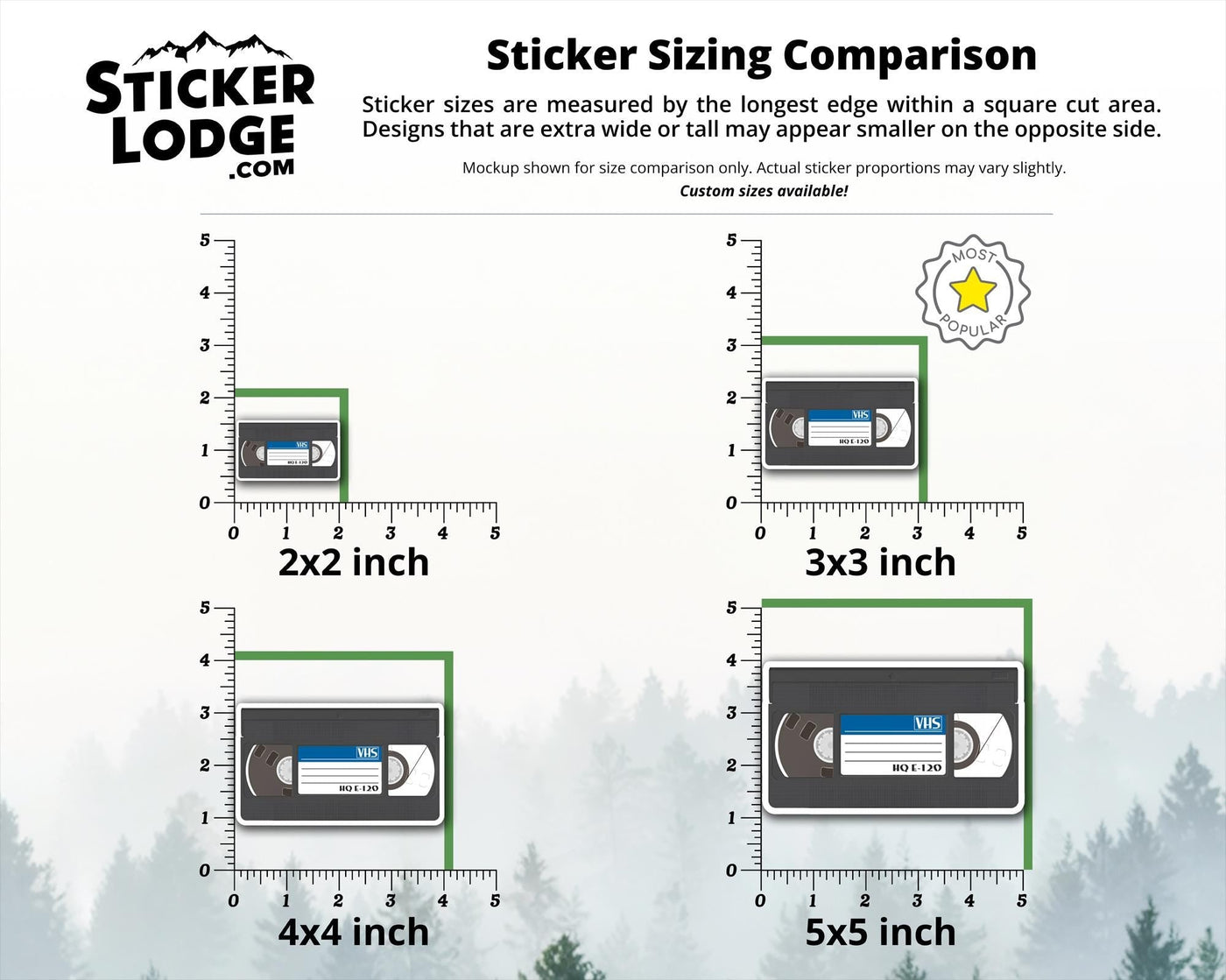 Classic VHS Tape Vinyl Sticker