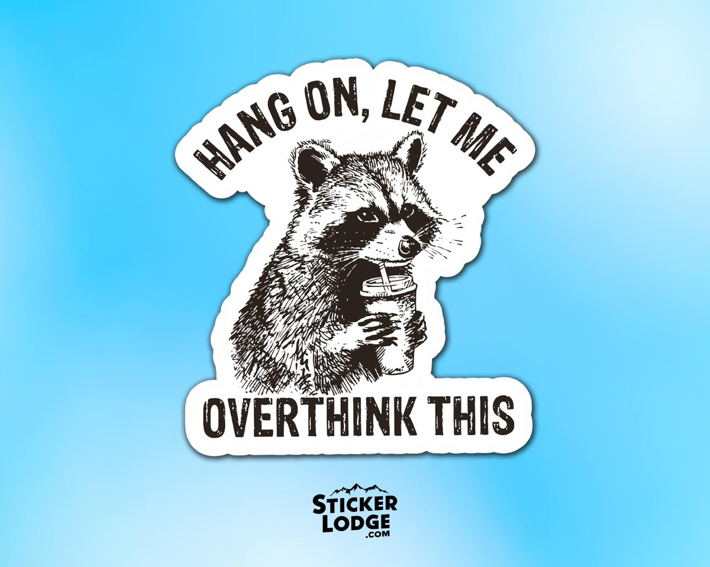 Hang On, Let Me Overthink This Vinyl Sticker
