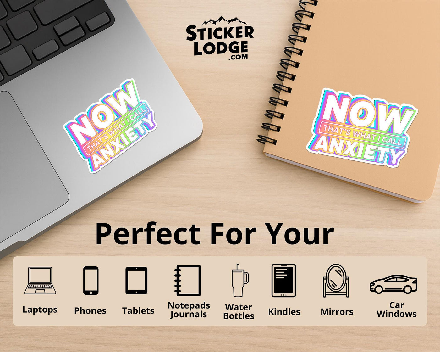 Now Thats What I Call Anxiety Vinyl Sticker
