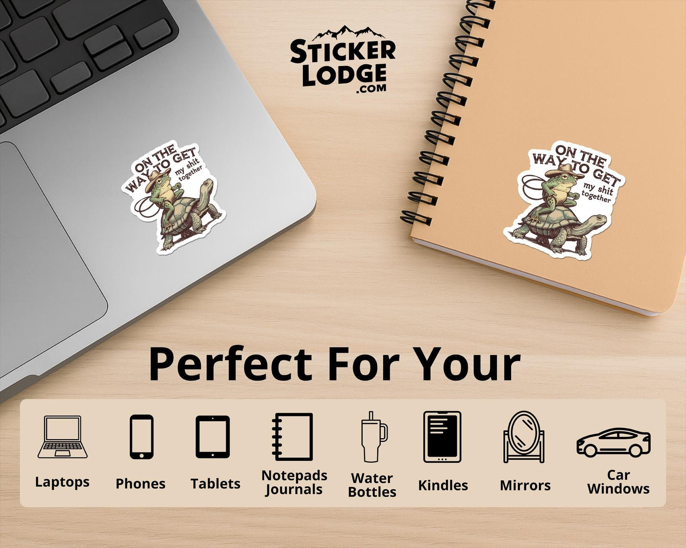 On The Way To Get My Shit Together Vinyl Sticker