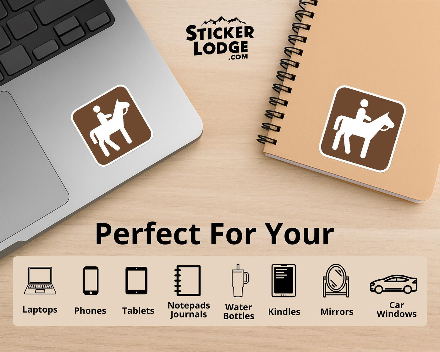 NPS Horseback Riding Icon Vinyl Sticker