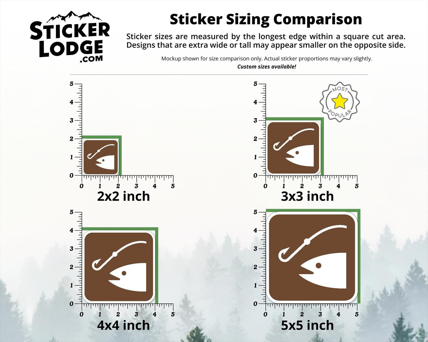 NPS Fishing Vinyl Sticker