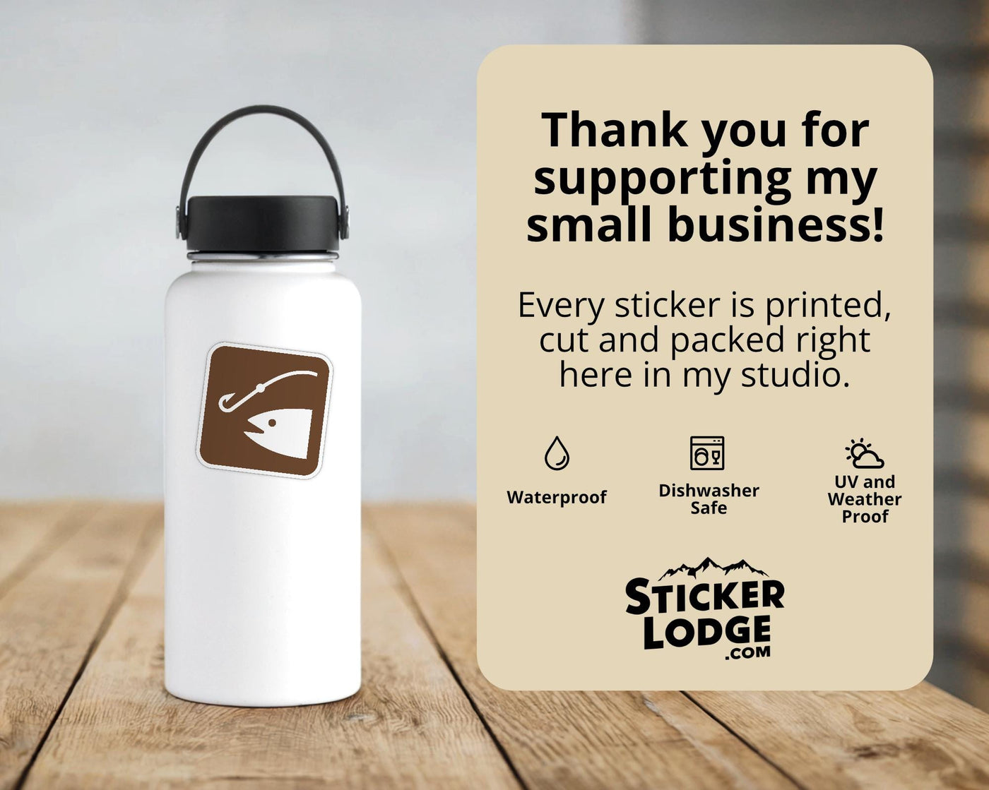 NPS Fishing Vinyl Sticker