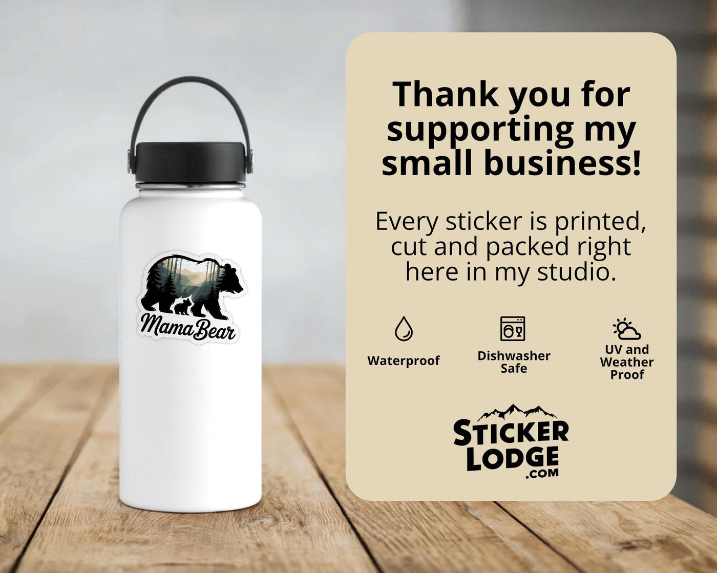 Mama Bear Vinyl Sticker
