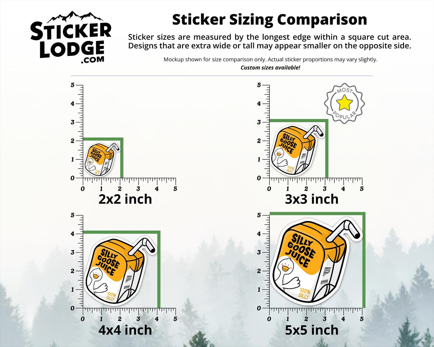 Silly Goose Juice Vinyl Sticker