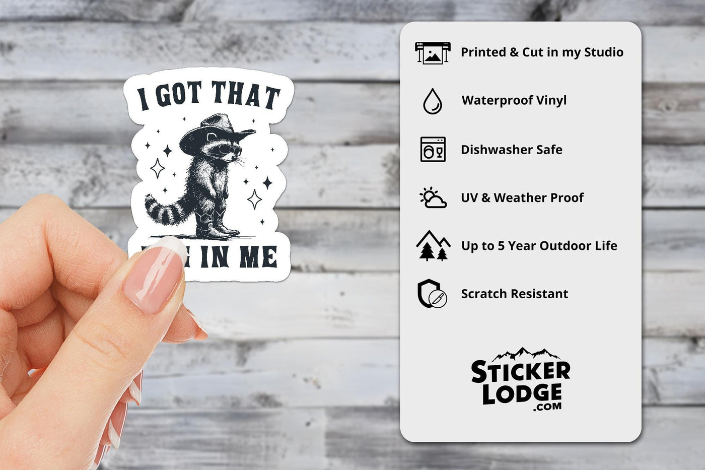I Got That Dog In Me Vinyl Sticker