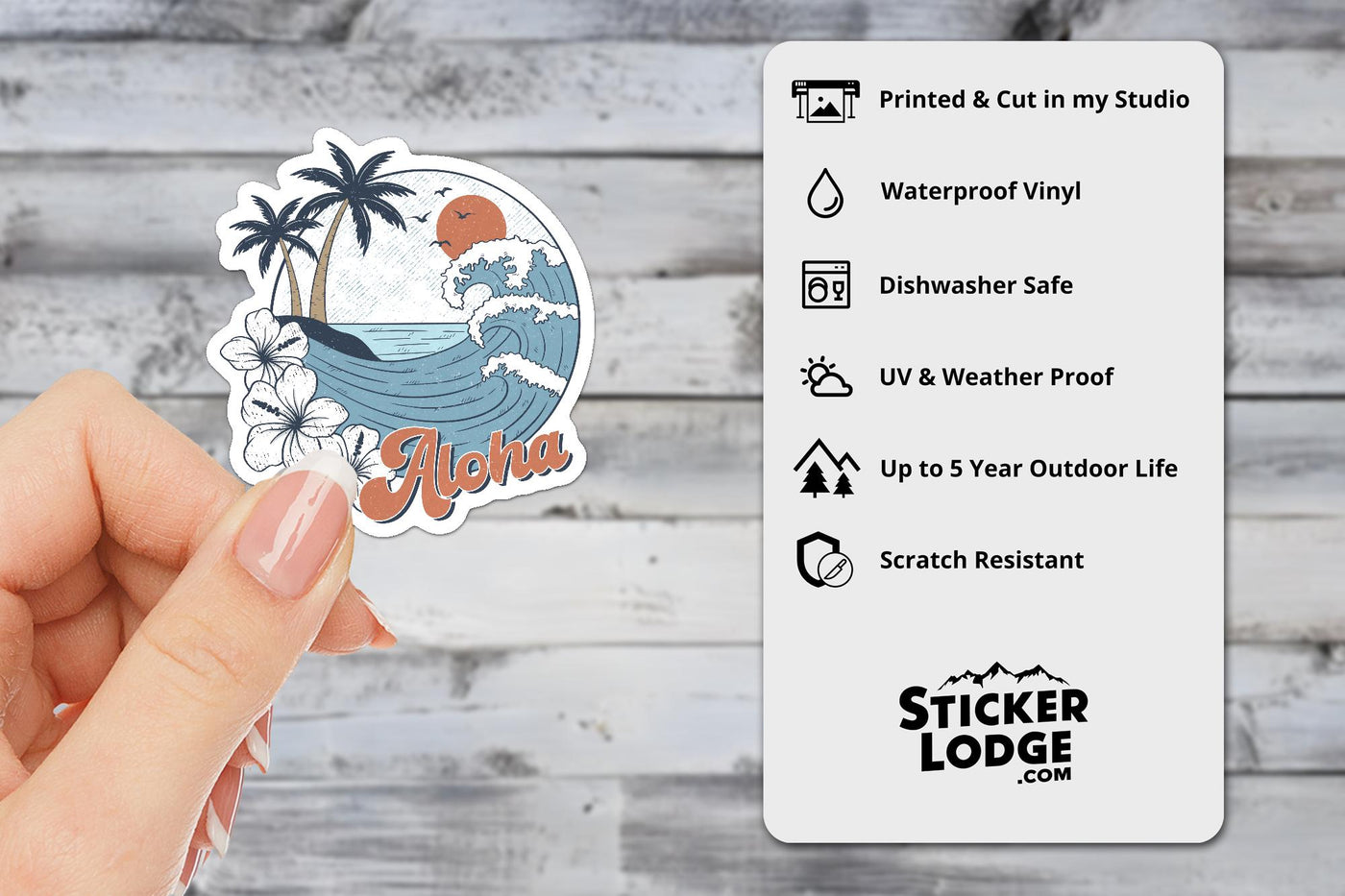 Aloha Vinyl Sticker