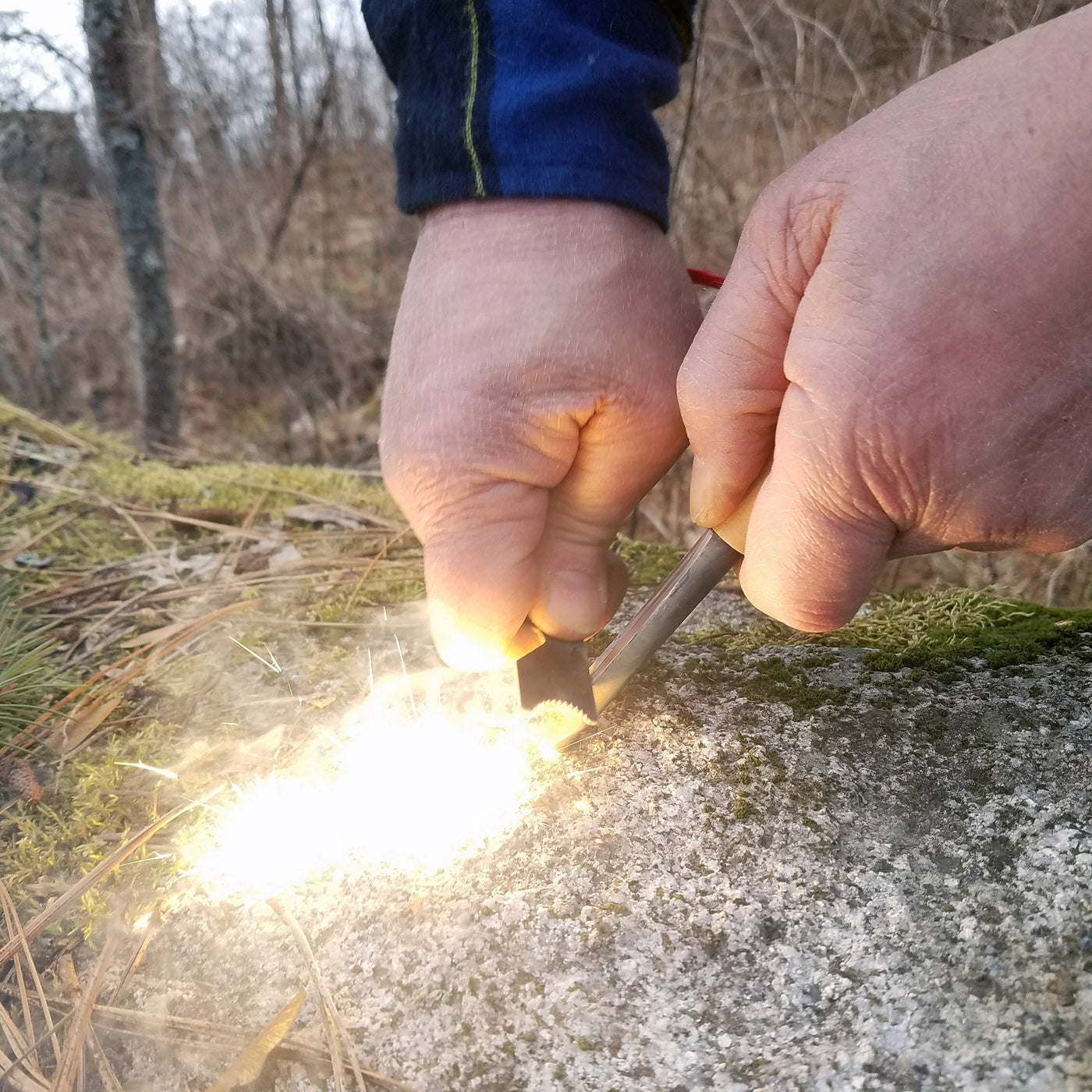 FireStorm™  Large 1/2" Ferro Rod & Tinder Kit