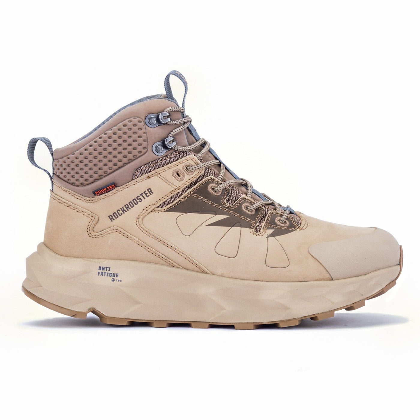rockrooster Farmington Sand 6 Inch Waterproof Hiking Boots with VIBRAM® Outsole  OC21035
