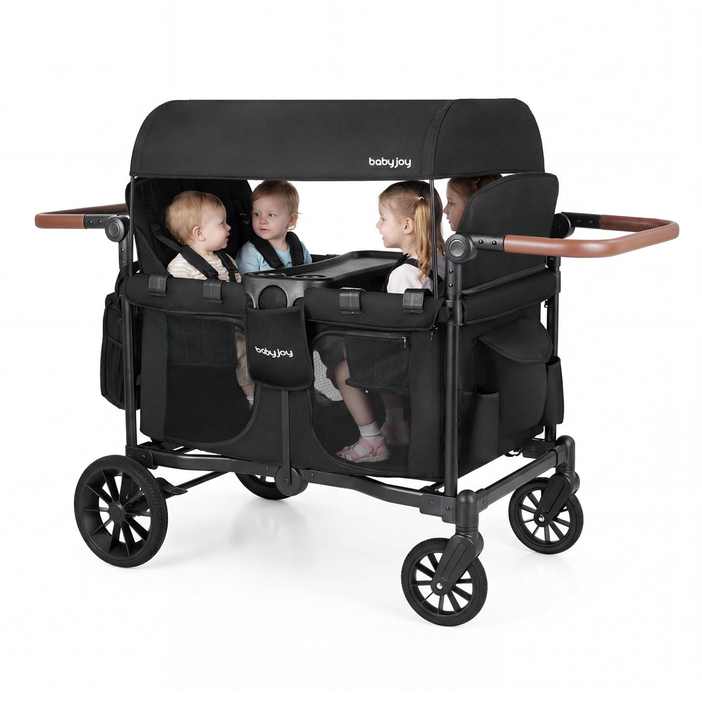 4-in-1 Family Camping Gear Set: Wagon Camping Table Cooler and Camping Tent