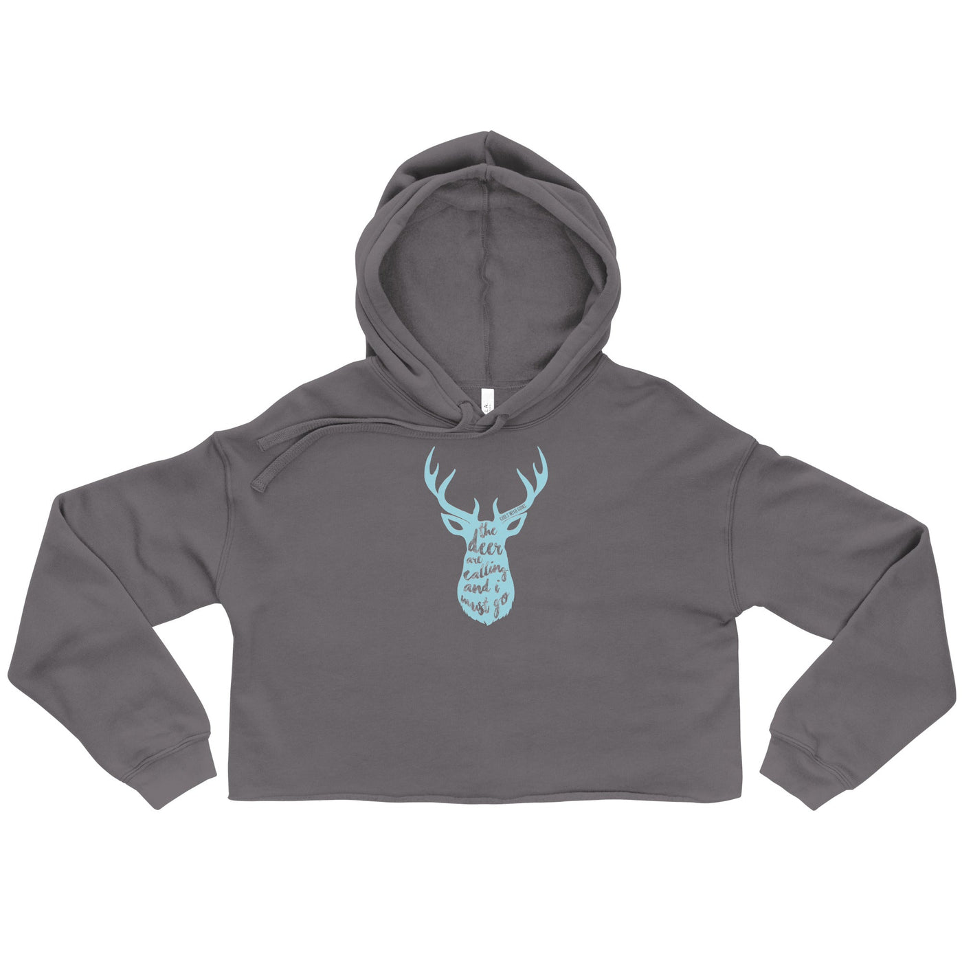 The Deer Are Calling Crop Hoodie